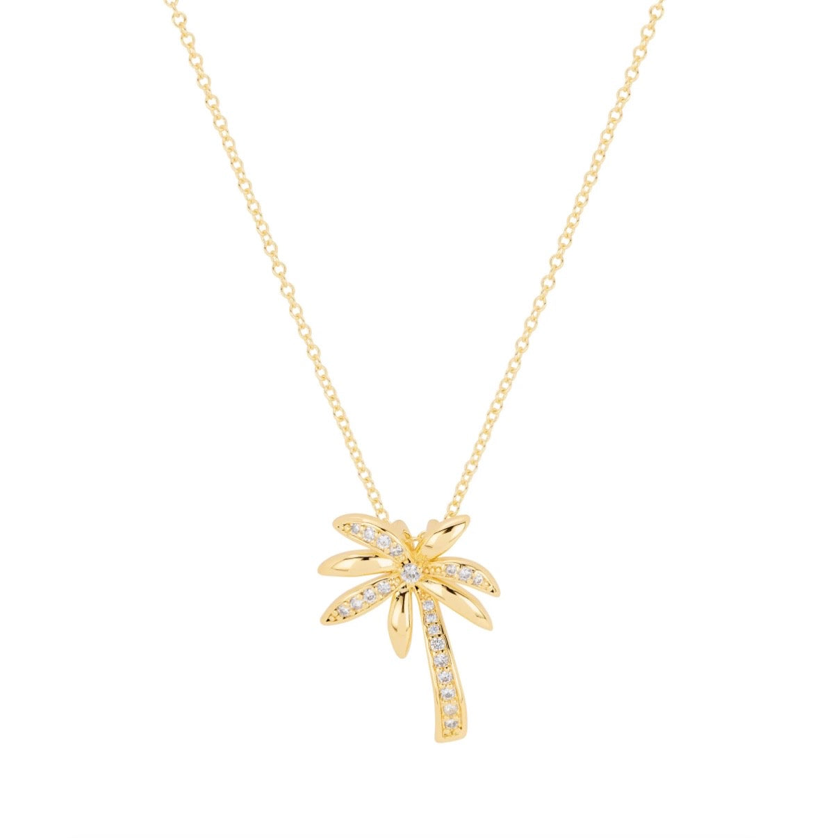 Palm tree necklace