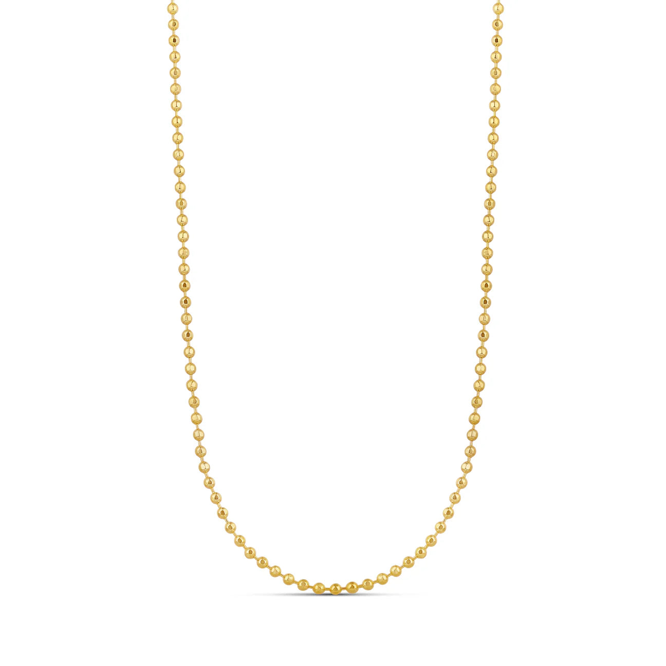 The perfect chain to add charms and personalise your necklace as chic and edgy as your personality. 
14K gold plated over brass