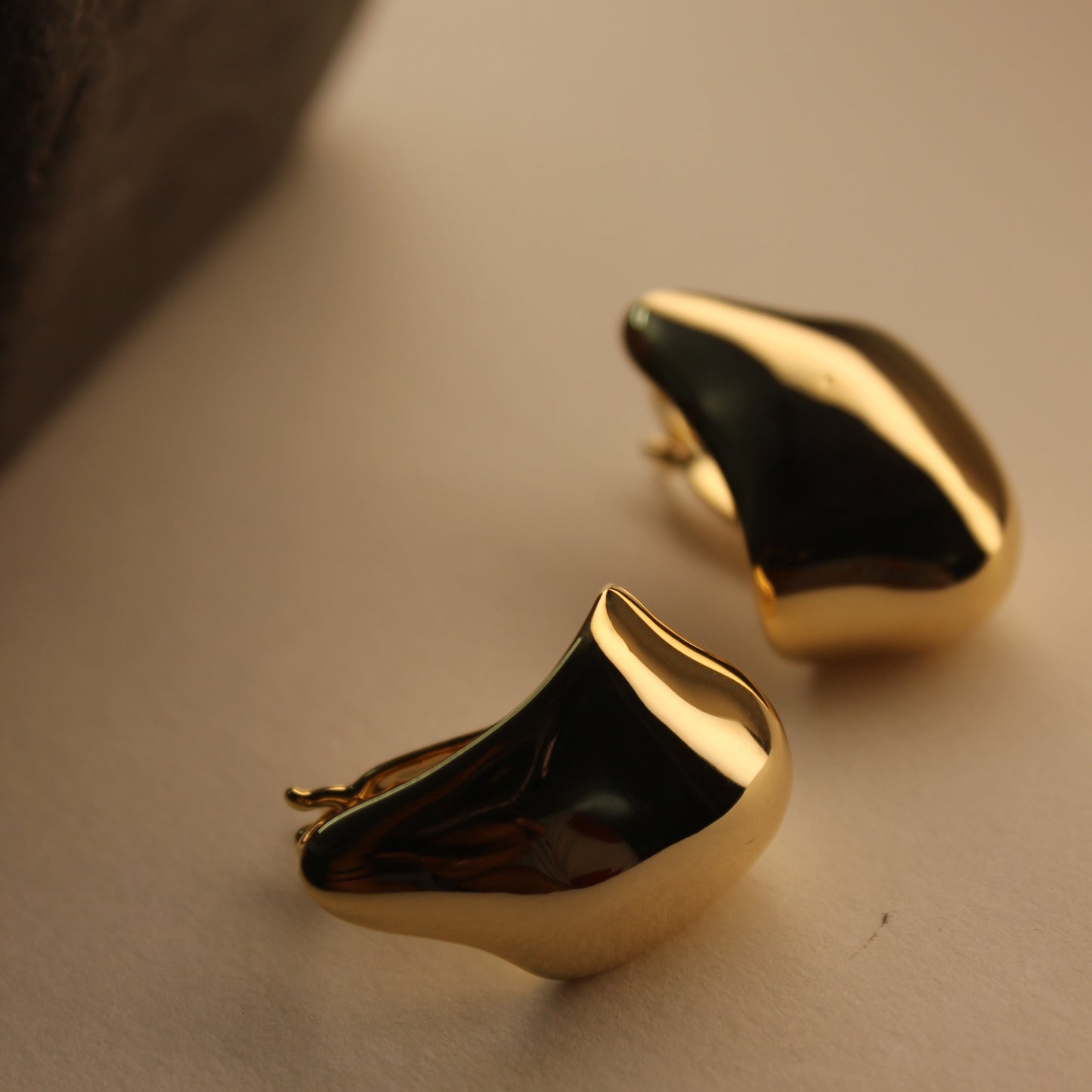 Solar Drip Hoop Earrings