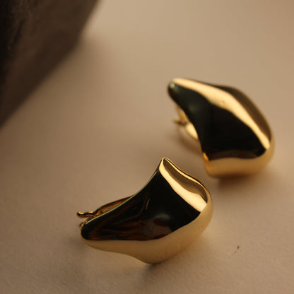 Solar Drip Hoop Earrings