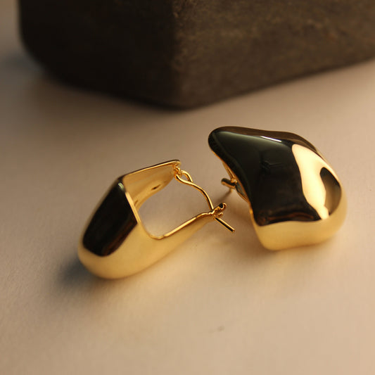 Solar Drip Hoop Earrings