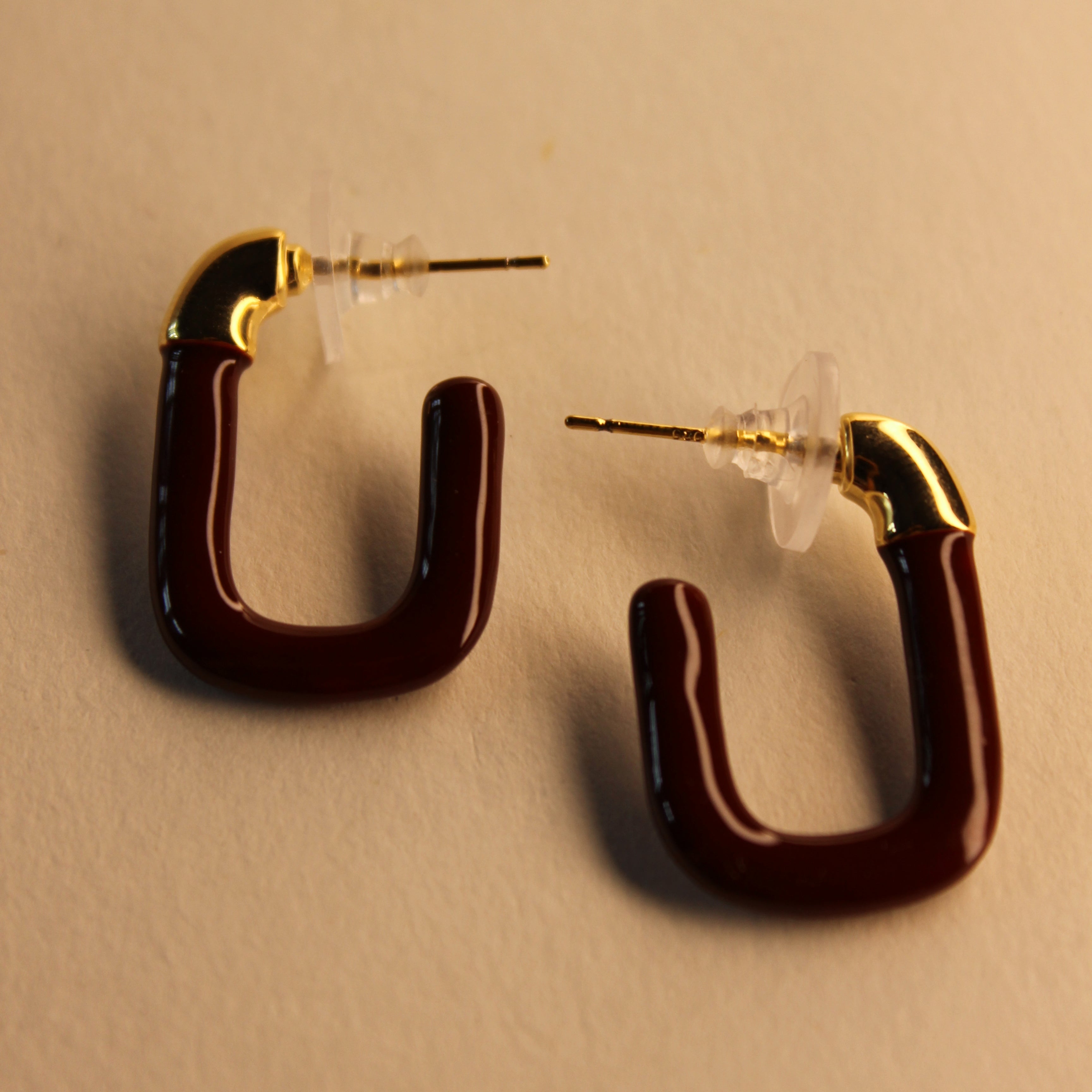 Cherry Luxe Half-Hoop Earrings