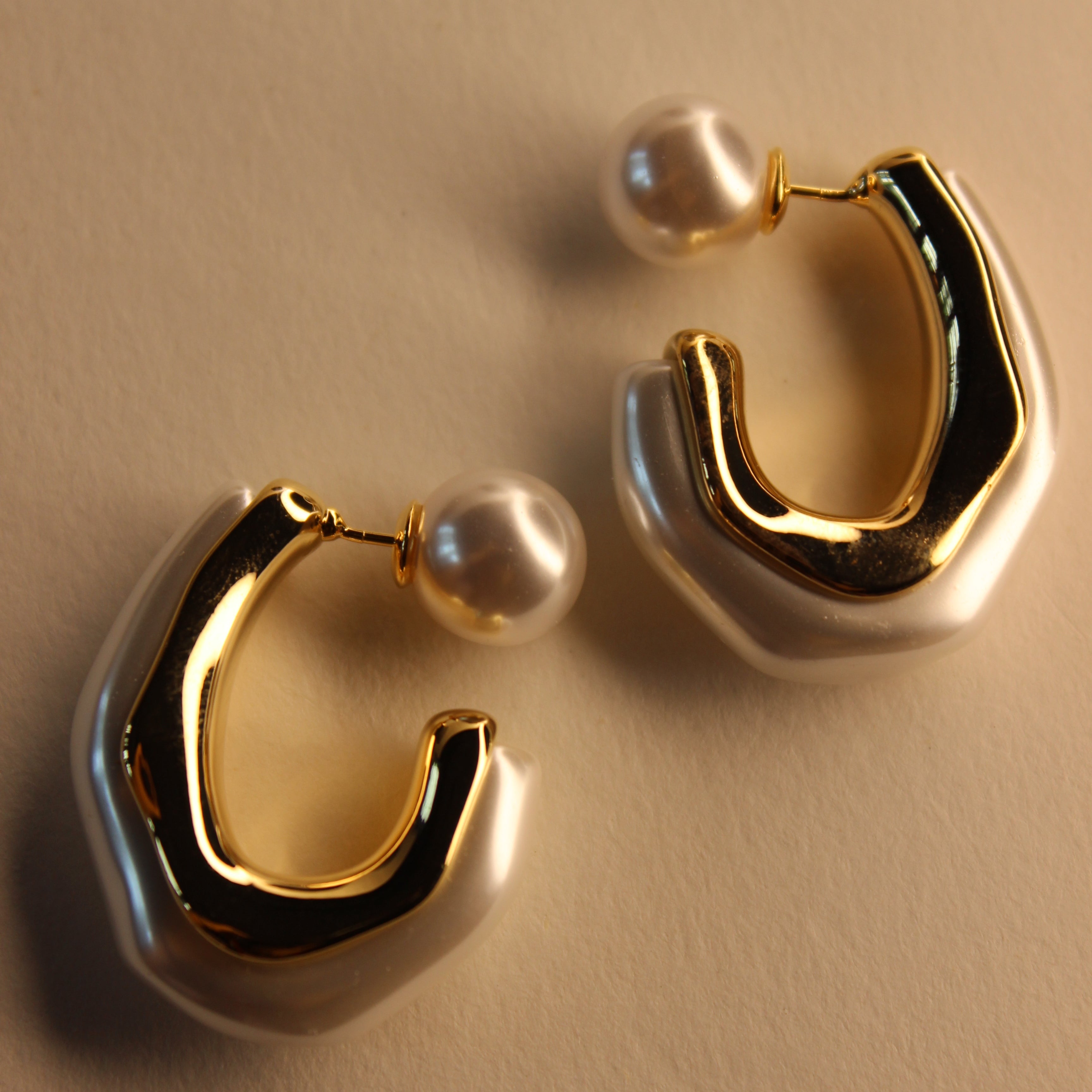 Divina Half-Hoop Earrings