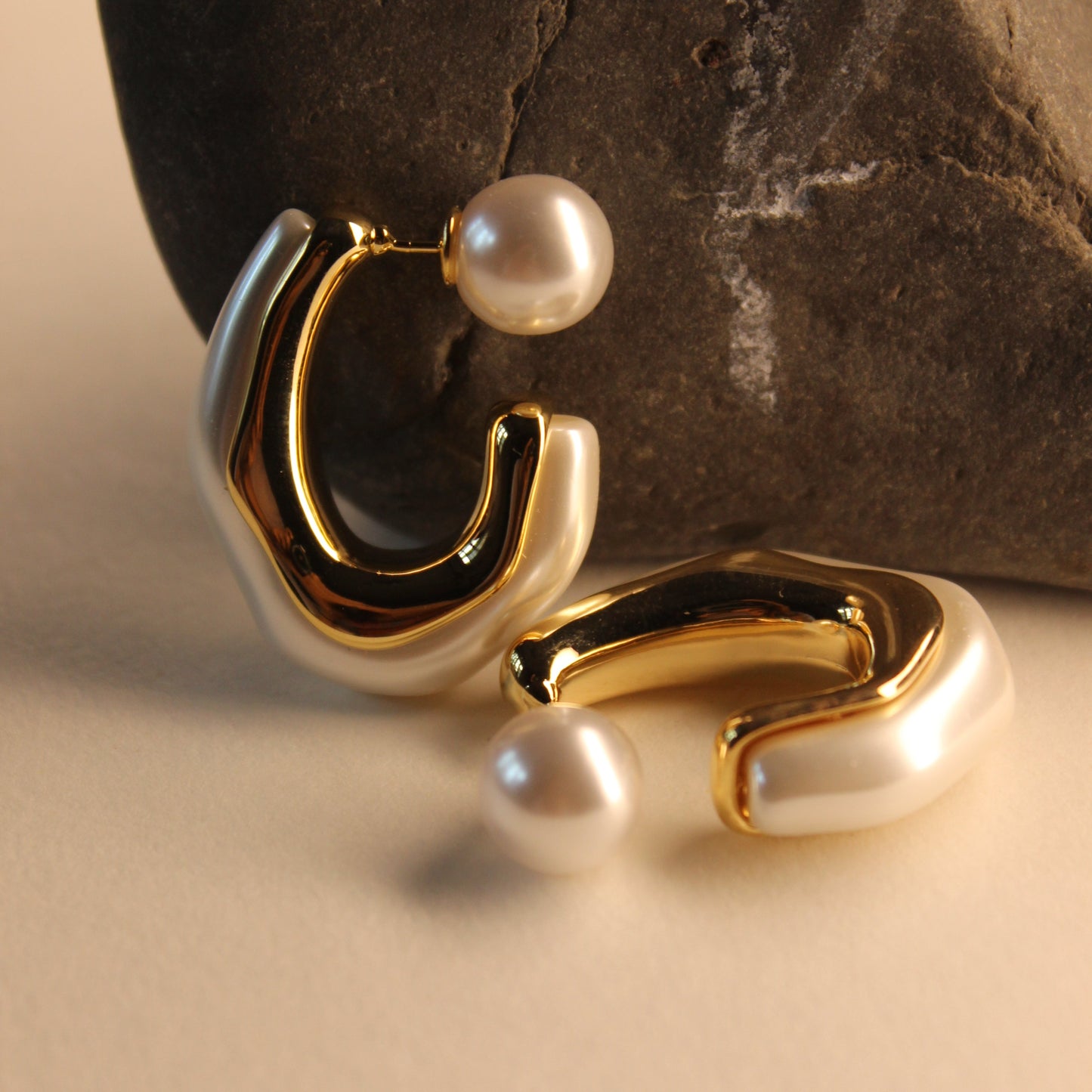 Divina Half-Hoop Earrings