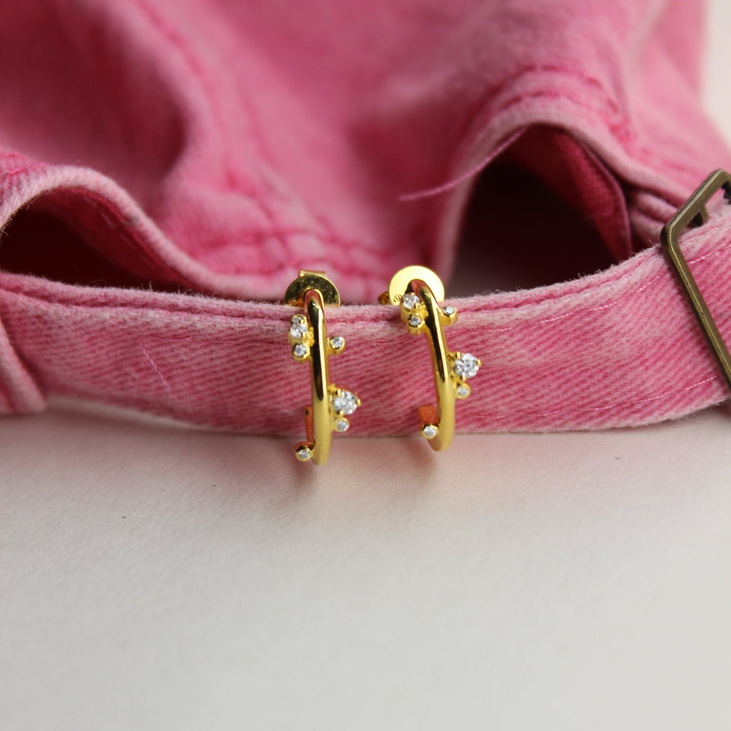 Halo Hug Half-Hoop Earrings