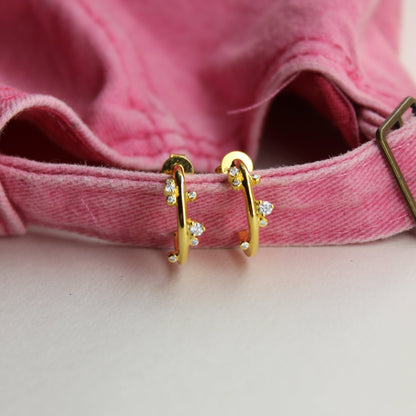 Halo Hug Half-Hoop Earrings