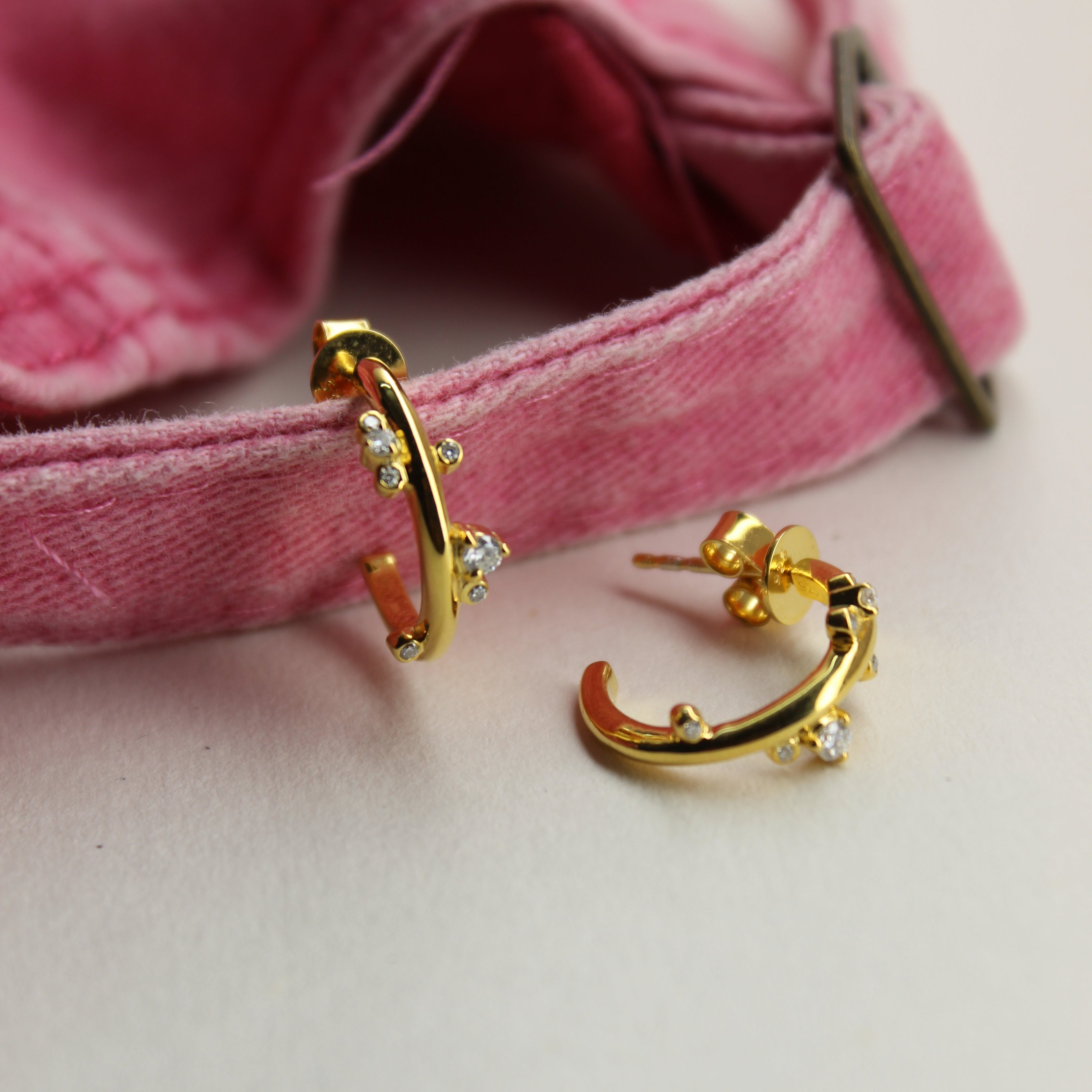 Halo Hug Half-Hoop Earrings