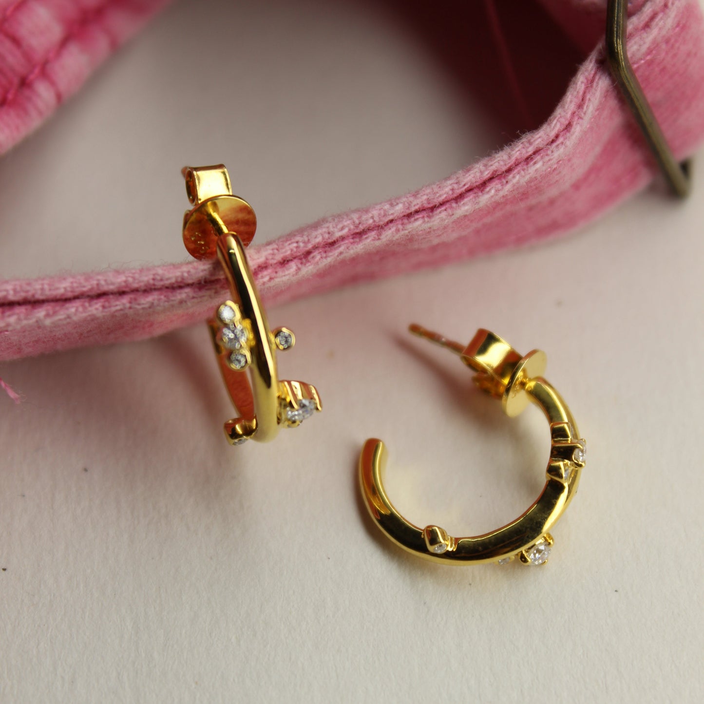 Halo Hug Half-Hoop Earrings