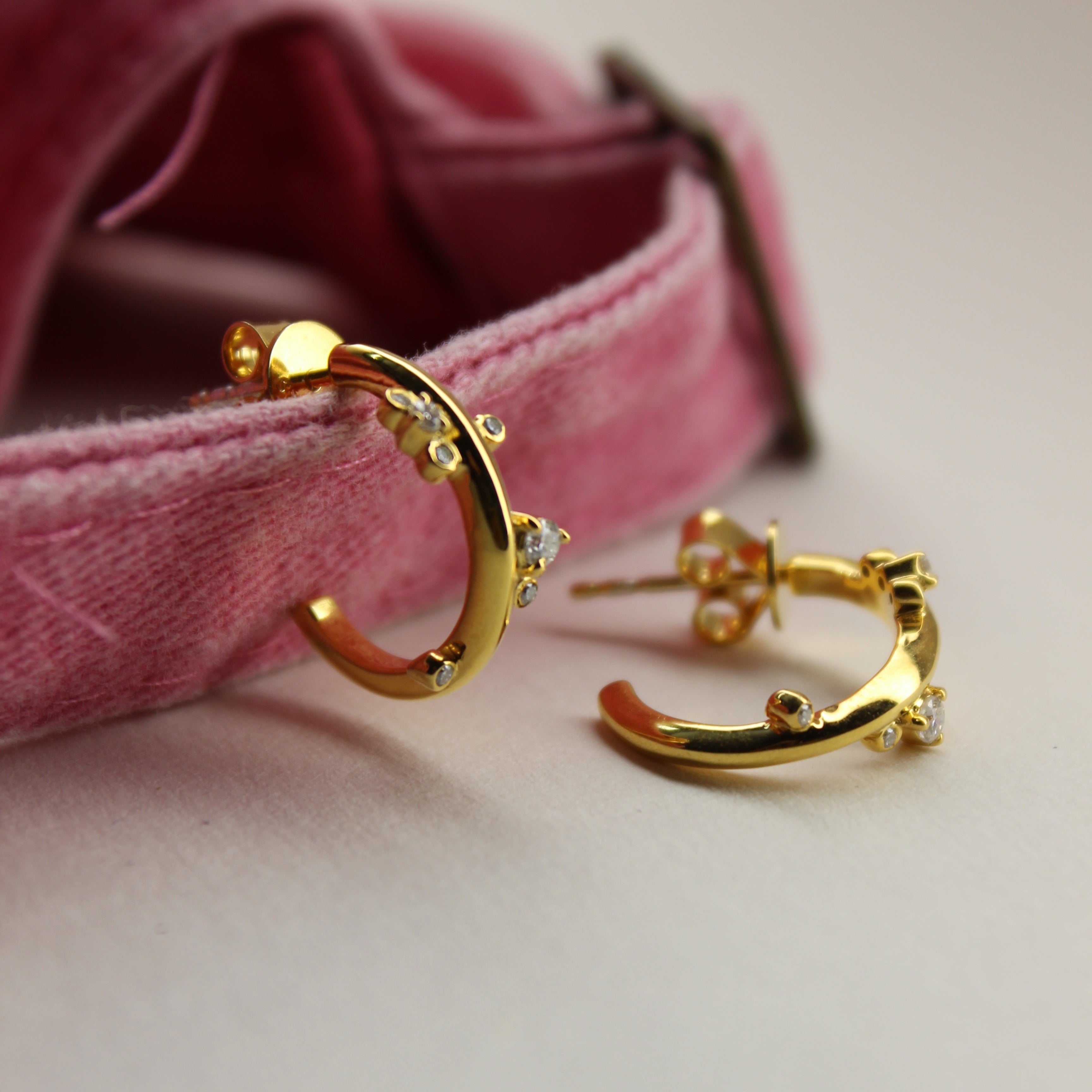 Halo Hug Half-Hoop Earrings