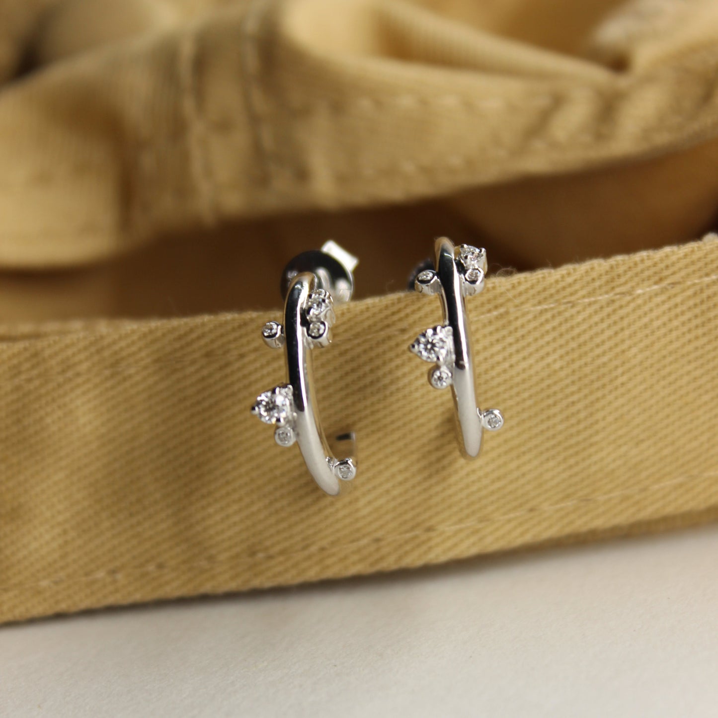 Halo Hug Half-Hoop Earrings