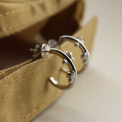 Halo Hug Half-Hoop Earrings