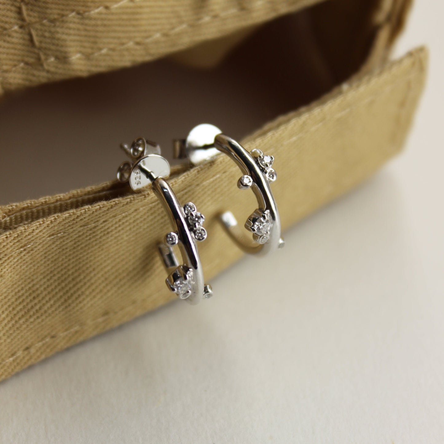 Halo Hug Half-Hoop Earrings