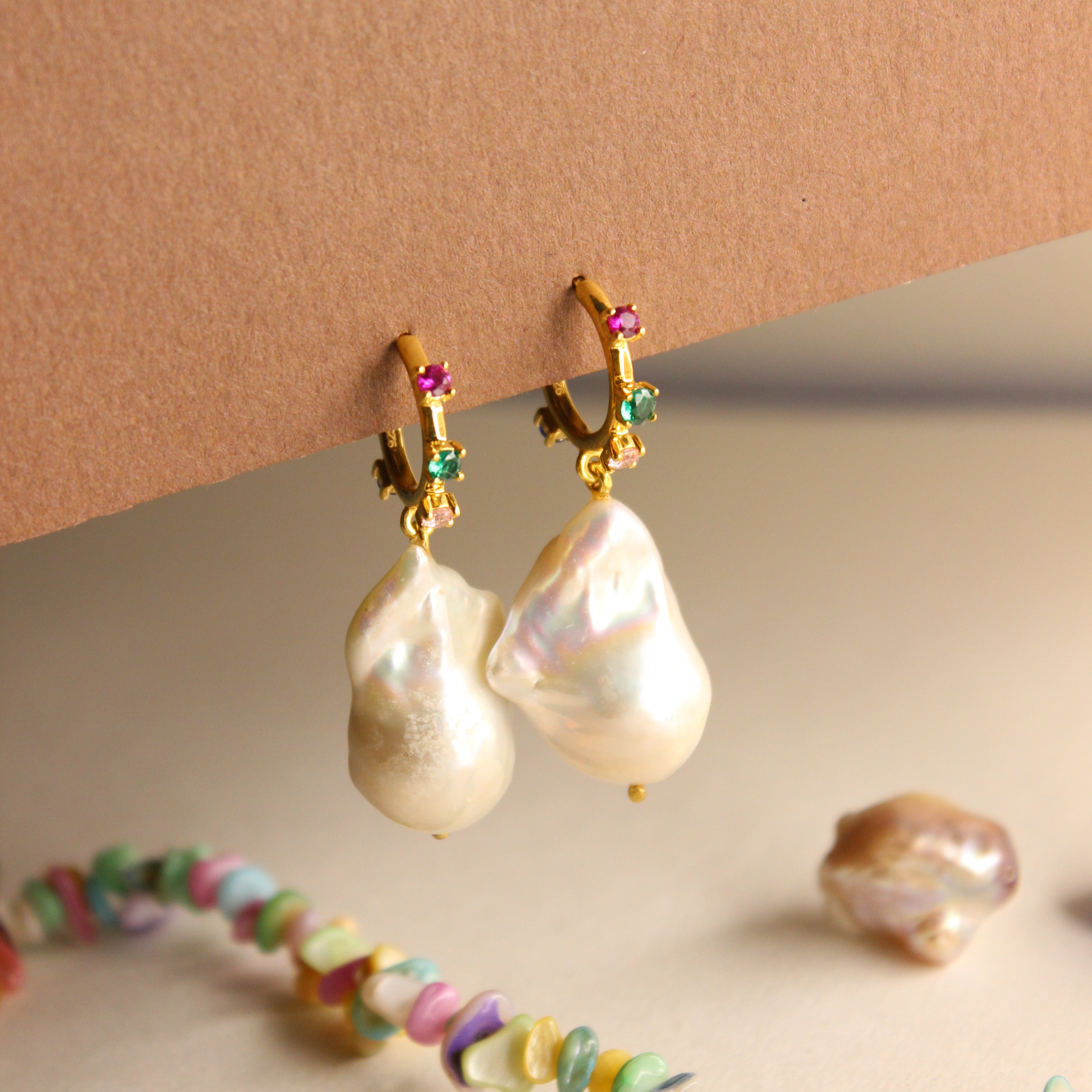 Spectrum Pearl Earrings