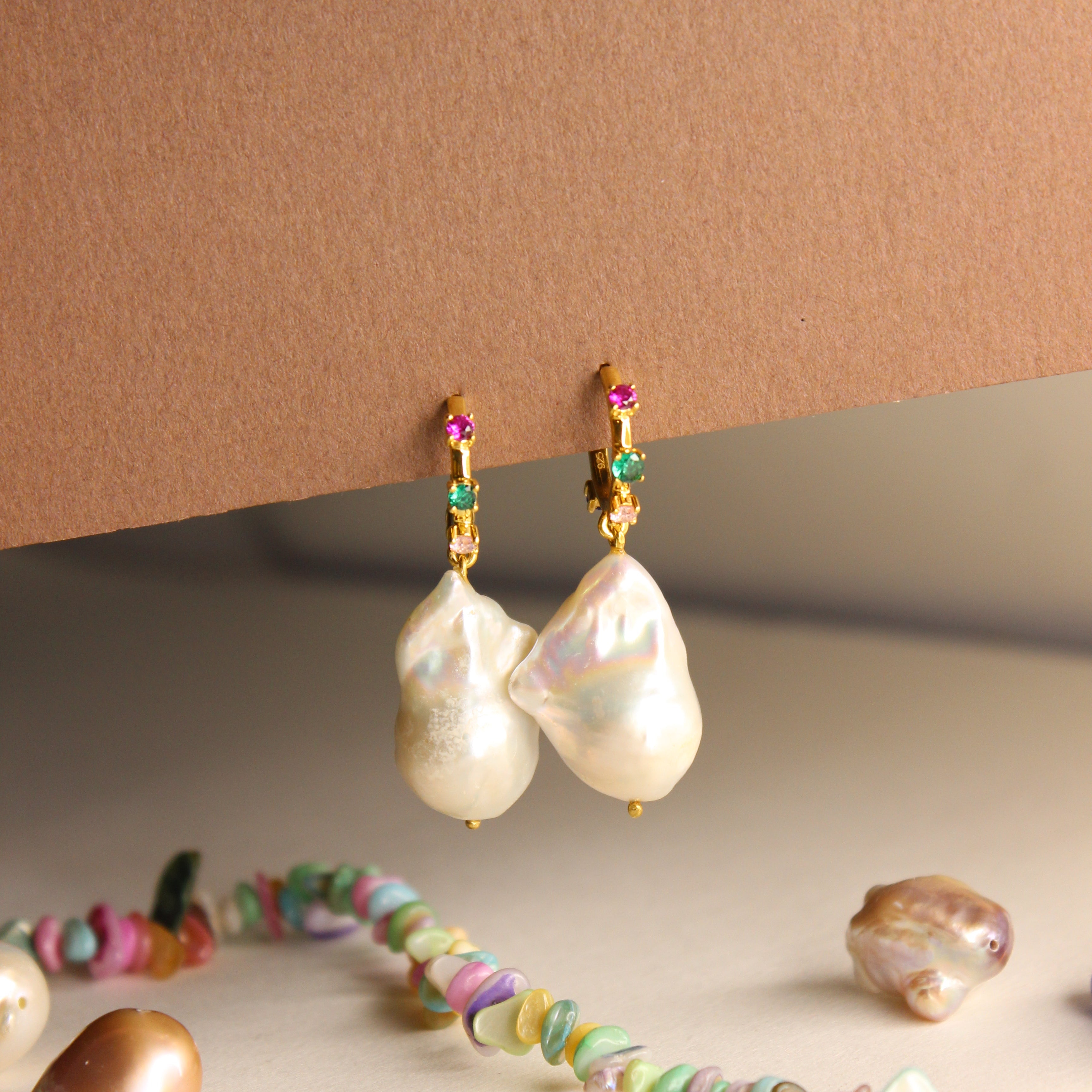 Spectrum Pearl Earrings