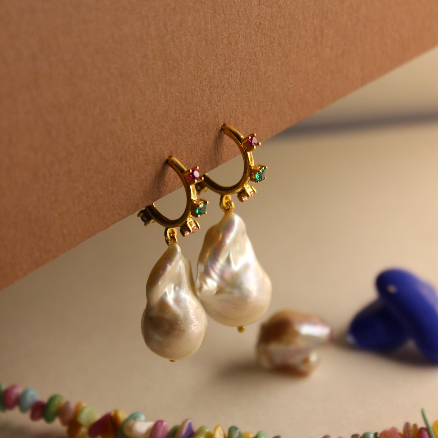 Spectrum Pearl Earrings