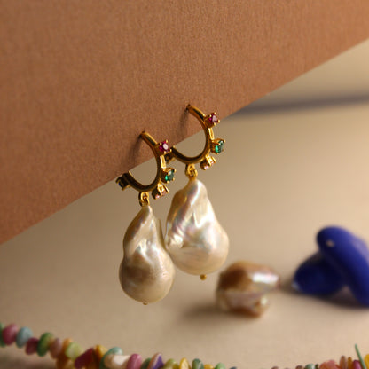 Spectrum Pearl Earrings